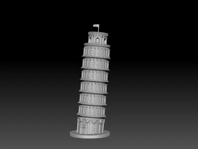 Pisa Tower 3d model for 3d printing 3D print model