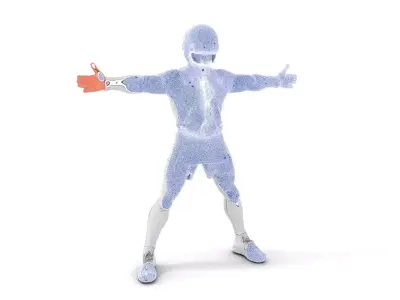 Futuristic White Suit model pack Low-poly 3D model