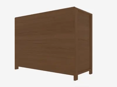 Wide Chest 5 Drawer Ercol Bosco 3D model