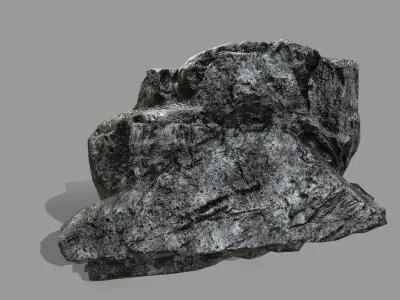 Rock Set Low-poly 3D model