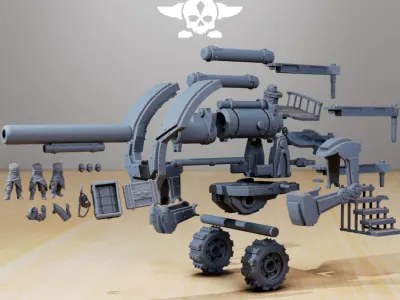 GrimGuard Artillery 3D print model