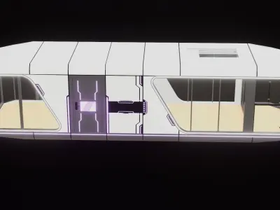 Capsule Home Low-poly 3D model