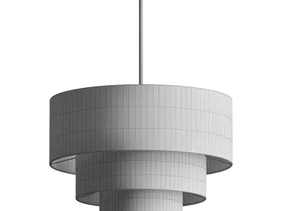 Bertan 4 Light Dimmable Tiered Chandelier 3D model