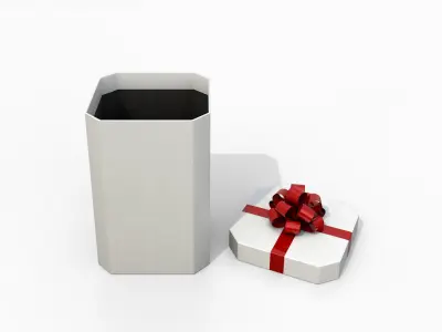  Gift Boxes - Vertical Variety with Fixed Ribbon Rosette 