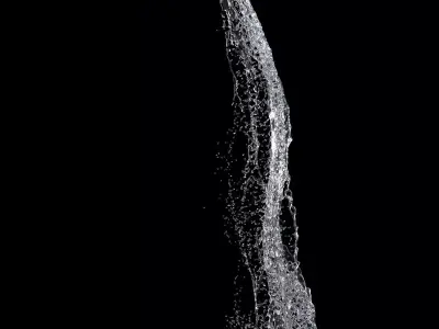 Waterfall fountains 002 3D model