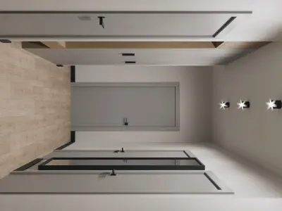 Modern Interior Design Flat 001 3D model