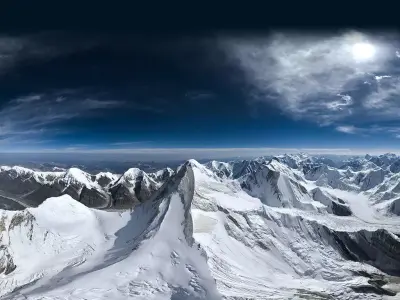 HDR - Khan Tengri peak 3D model
