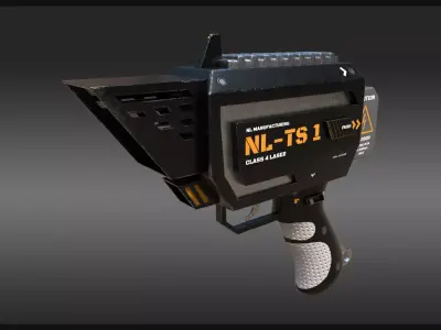 Sci-fi Stun Gun Low-poly 3D model