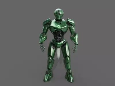 Cyborg Fighter Pack 1 Low-poly 3D model