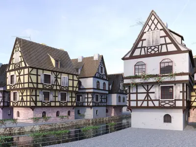 Strasbourg La Petite France 3D model