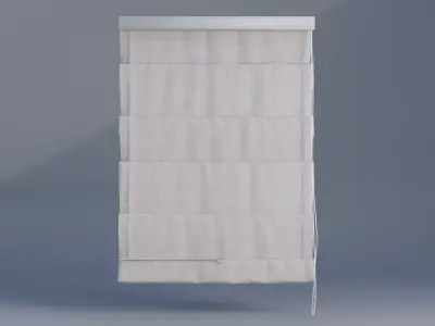 Curtain Low-poly 3D model 14