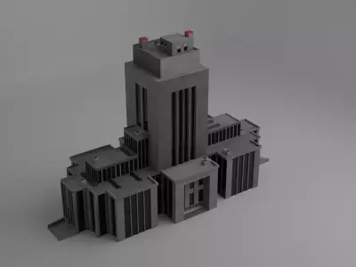 CCPD - City Central Police Department Game Ready 3D model Free low-poly 3D model