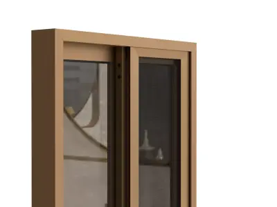Aluminum Sliding Window Smallest  3D model