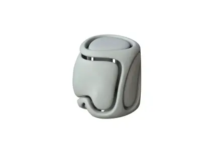 SciFi Cube Object No 68428 Low Poly Shape Low-poly 3D model