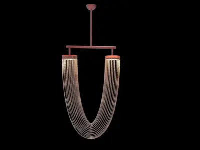 semi precious stone pendant  3D model