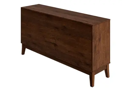 Sideboard With 4 Doors And Adjustable Shelves Low-poly 3D model
