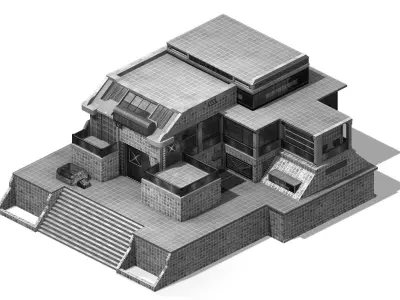 Future World - Market 03 3D model