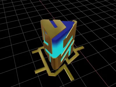 Chamber Rendezvous teleport animation Free low-poly 3D model