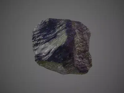 Lowpoly Rock - 2 texture variants Low-poly 3D model