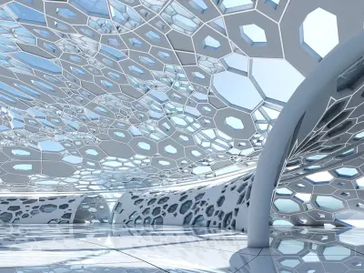  Futuristic Architectural Dome Interior 