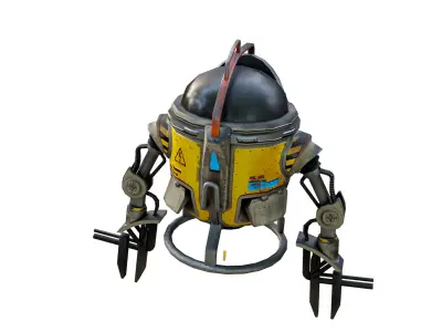 Mech Drone Low-poly 3D model