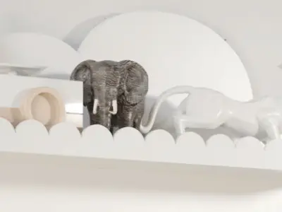 Decor for children room 3D model