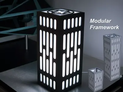 Japan-Style Imperial Lamp 3D print model