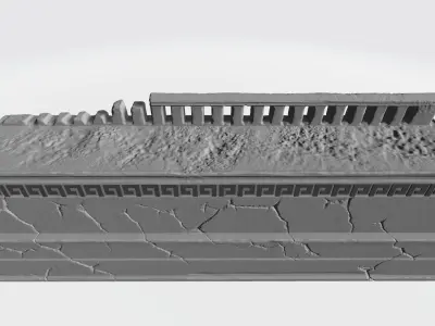 Large temple of Maya 3D print model
