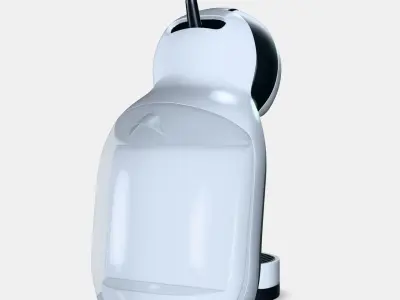 KRUPS KP123B31 Nescafe Dolce Gusto Mini Me szurke Low-poly 3D model