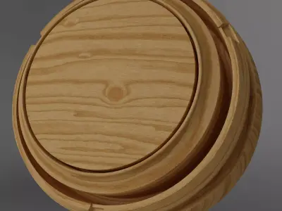 Seamless PBR Wood - Oak Red Light 001 Texture