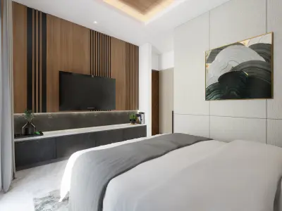 Design Bedroom Modern Low-poly 3D model