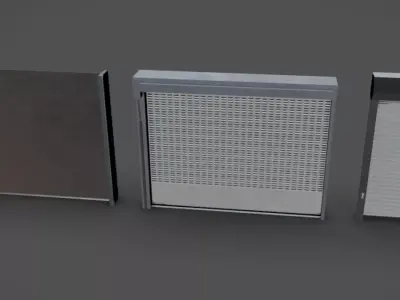 Rolling Gates Low-poly 3D model