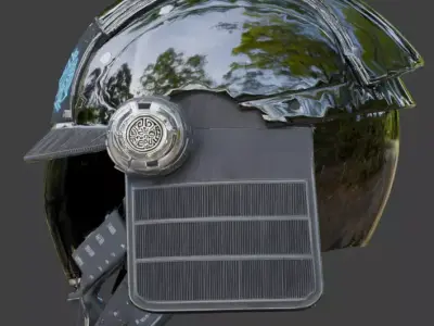 Cyber-Samurai Ronin 3D Model Low-poly 3D model