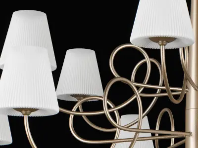 81413x Vortico Lightstar Chandelier 3D model