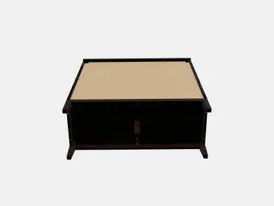 IDANAS Cabinet with bi-folded glass doors Low-poly 3D model