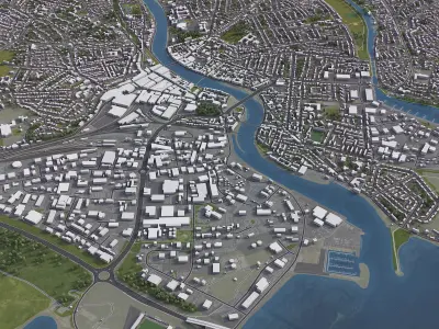 Inverness Low-poly 3D model purchase