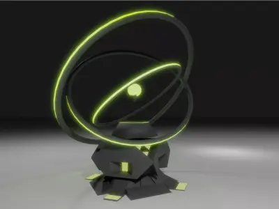 Healing Tower Low-poly 3D model