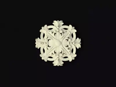 rosette dekor 3D model 6