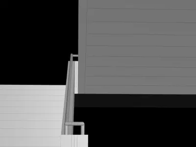 Houdini Stair Asset Low-poly 3D model 3D model