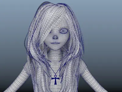 Wyetta world of person 3D model