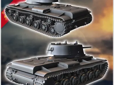 KV-1 M1941 - Soviet army WW2 Second World East front Ostfront RP 3D print model