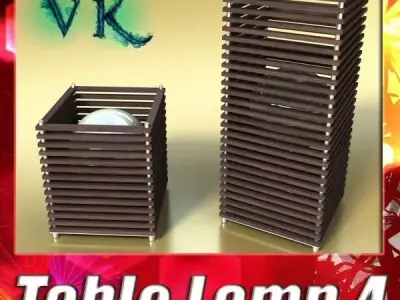 Modern Table Lamp 04 Koshi 3D model