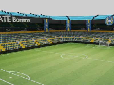 BATE Borisov Football Stadium Low-poly 3D model