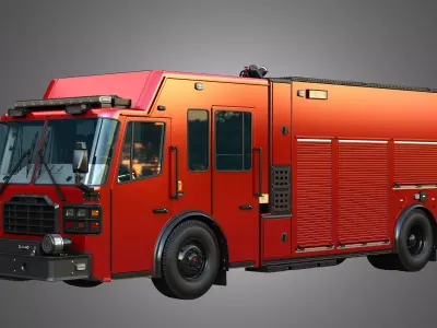 Ferrara Fire Apparatus - MVP Rescue Pumper 3D model