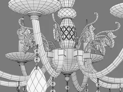 69408x Stregaro Osgona Chandelier 3D model