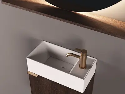 Inbani Facett with Round Mirror 3D model