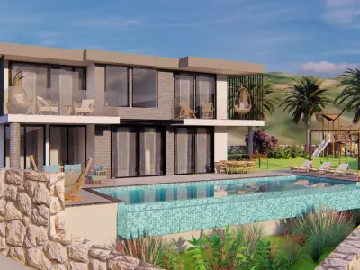 modern villa ls12 3D model