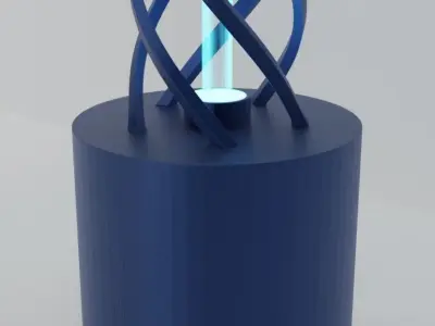 Fantasy pillar Low-poly 3D model