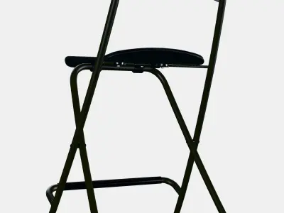 FRANKLIN bar stool foldable Low-poly 3D model