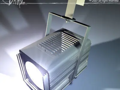 Stage light PC 3D model